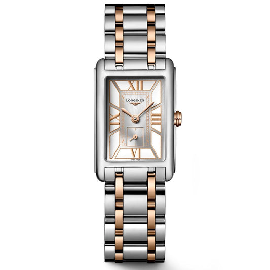 Longines Uhr DolceVita 20,8x32mm weiß Quarz Stahl L5.255.5.75.7
