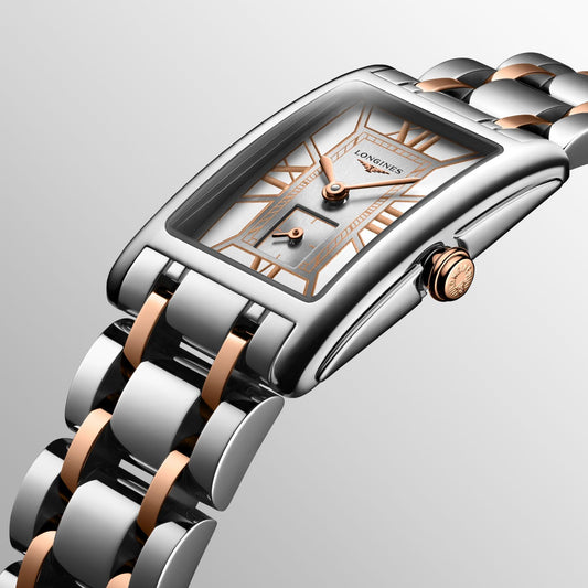 Longines Uhr DolceVita 20,8x32mm weiß Quarz Stahl L5.255.5.75.7