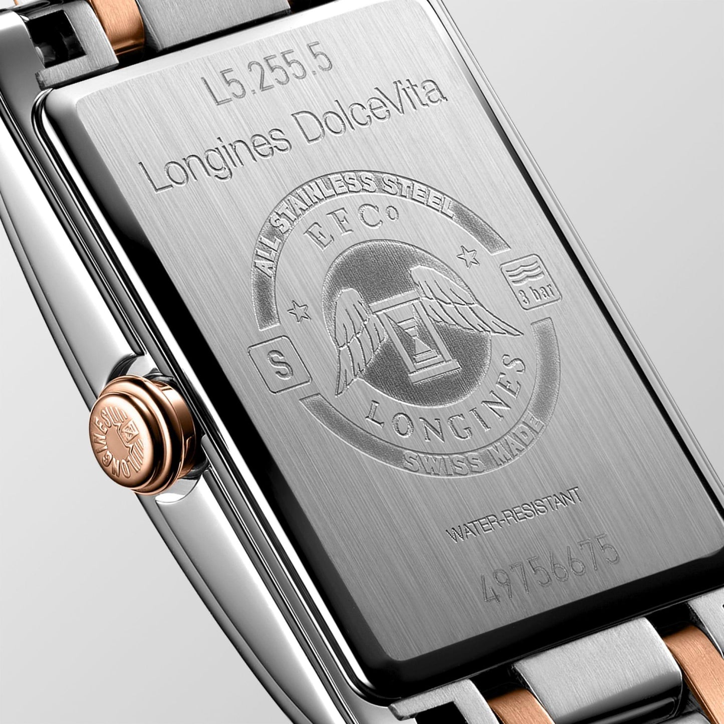 Longines Uhr DolceVita 20,8x32mm weiß Quarz Stahl L5.255.5.75.7