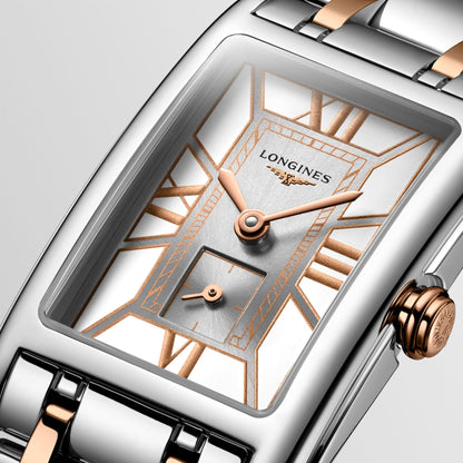 Longines Uhr DolceVita 20,8x32mm weiß Quarz Stahl L5.255.5.75.7