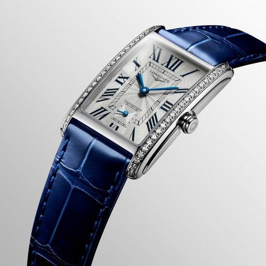 Longines Uhr DolceVita 23.30 x 37.00mm silber Diamanten Quarz Stahl L5.512.0.71.7