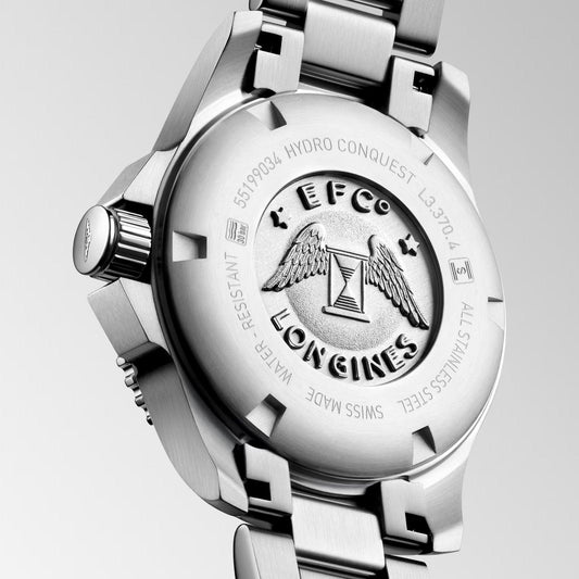 Longines Uhr Hydroconquest 32mm Perlmutt Diamanten Quarz Stahl