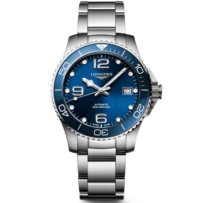 Longines Uhr HydroConquest 39mm blau Automatik Stahl L3.780.4.96.6