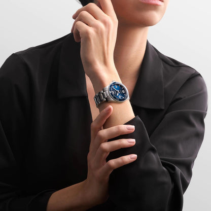 Longines Uhr HydroConquest 39mm blau Automatik Stahl L3.780.4.96.6