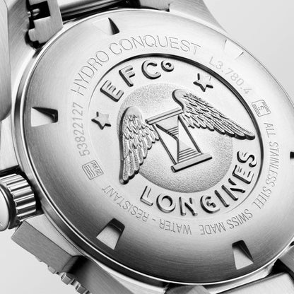 Longines Uhr HydroConquest 39mm blau Automatik Stahl L3.780.4.96.6