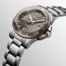 Longines Uhr HydroConquest 39mm grau Automatik Stahl L3.780.3.78.6