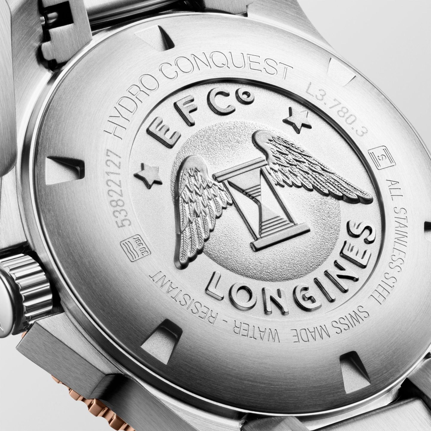 Longines Uhr HydroConquest 39mm grau Automatik Stahl L3.780.3.78.6