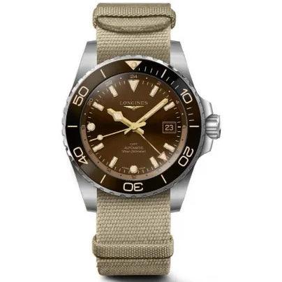 Longines Uhr HydroConquest 41mm braun automatisch Stahl L3.790.4.66.2