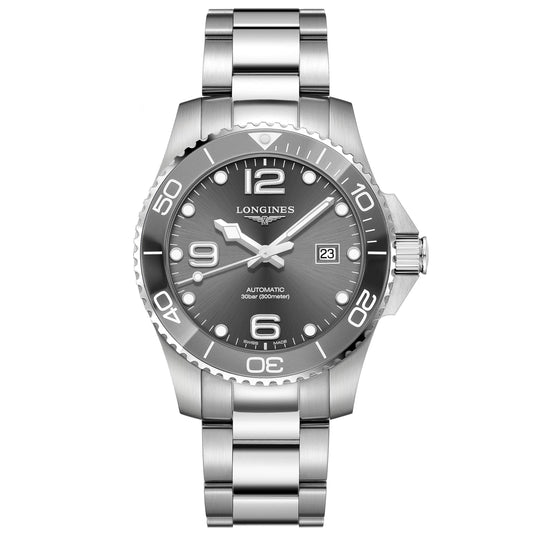 Longines Uhr Hydroconquest Keramik grau Automatik L3.782.4.76.6