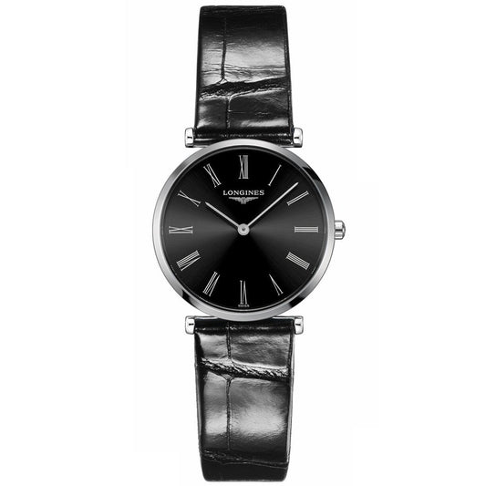 Longines Uhr La Grand Classique de Longines 29mm schwarz Stahl Damen Quarz L4.512.4.51.2
