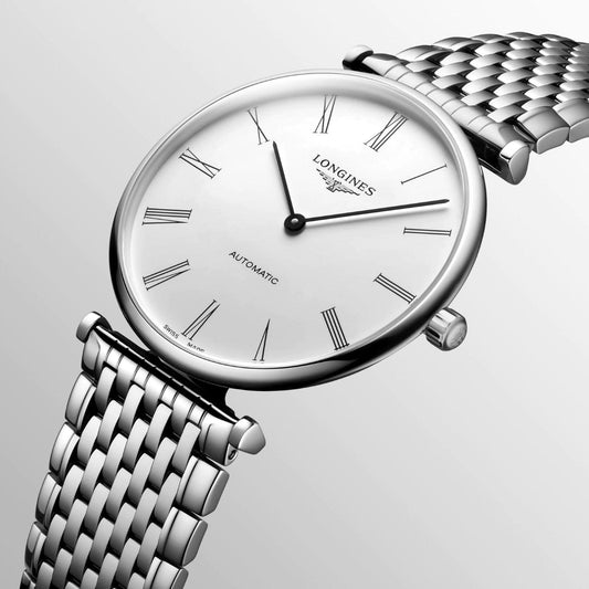 Longines Armbanduhr Le Grande Classique 38mm weiß Automatik Stahl L4.918.4.11.6