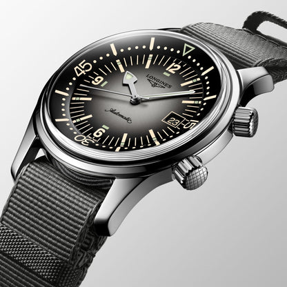 Longines Uhr Legend Diver Watch 42mm grau Automatik Edelstahl L3.774.4.70.2