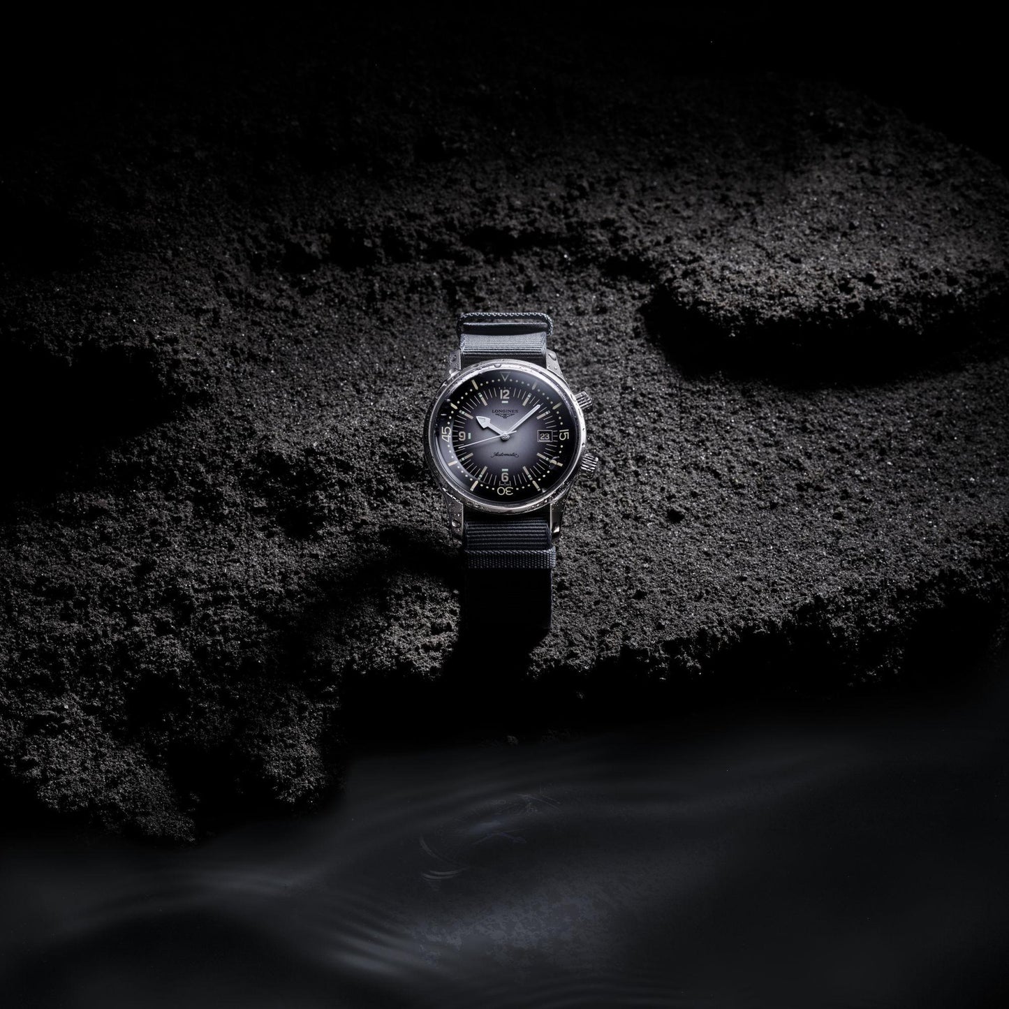 Longines Uhr Legend Diver Watch 42mm grau Automatik Edelstahl L3.774.4.70.2