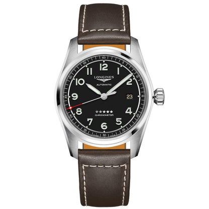 Longines Uhr Longines Spirit 40mm schwarz Automatik Stahl L3.810.4.53.0