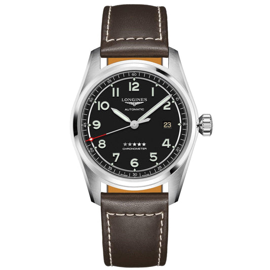 Longines Uhr Longines Spirit 40mm schwarz Automatik Stahl L3.810.4.53.0