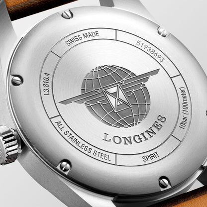 Longines Uhr Longines Spirit 40mm schwarz Automatik Stahl L3.810.4.53.0