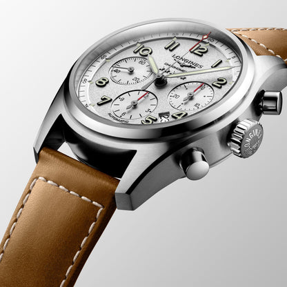 Longines Armbanduhr Longines Spirit 42mm silber automatisch Edelstahl L3.820.4.73.2