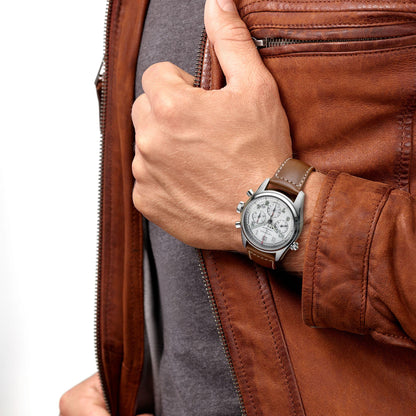 Longines Armbanduhr Longines Spirit 42mm silber automatisch Edelstahl L3.820.4.73.2