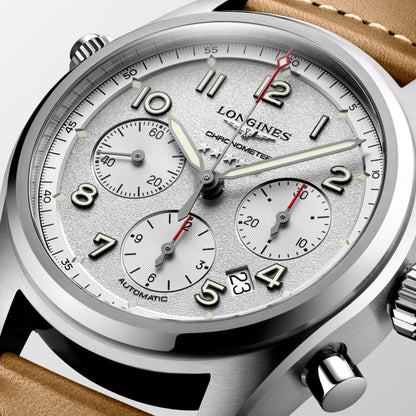 Longines Armbanduhr Longines Spirit 42mm silber automatisch Edelstahl L3.820.4.73.2