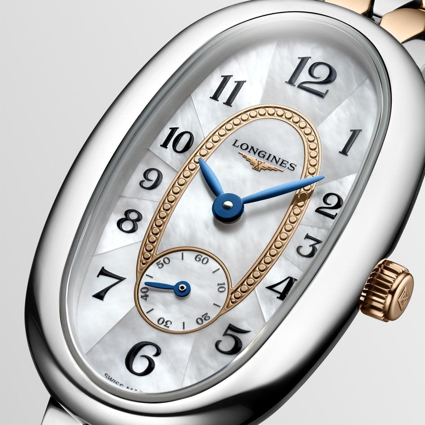 Longines Uhr Longines Symphonette 21,90x34,00mm Perlmutt Quarz Stahl und 18kt Gold L2.306.5.83.7