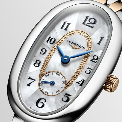 Longines Uhr Longines Symphonette 21,90x34,00mm Perlmutt Quarz Stahl und 18kt Gold L2.306.5.83.7