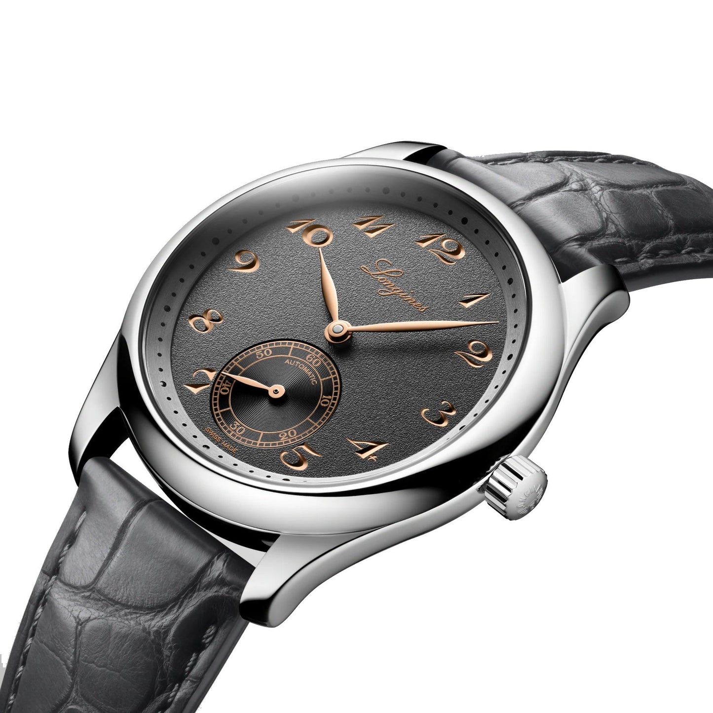 Longines Uhr Master Collection 38mm anthrazit Automatik Stahl L2.843.4.63.2