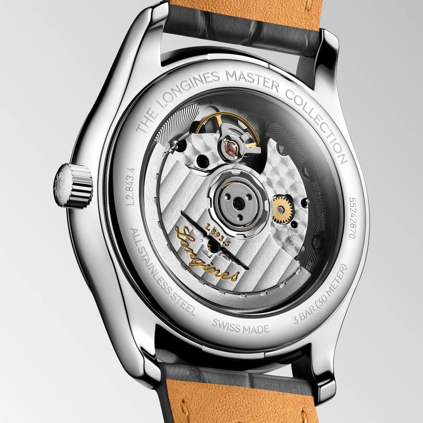 Longines Uhr Master Collection 38mm anthrazit Automatik Stahl L2.843.4.63.2