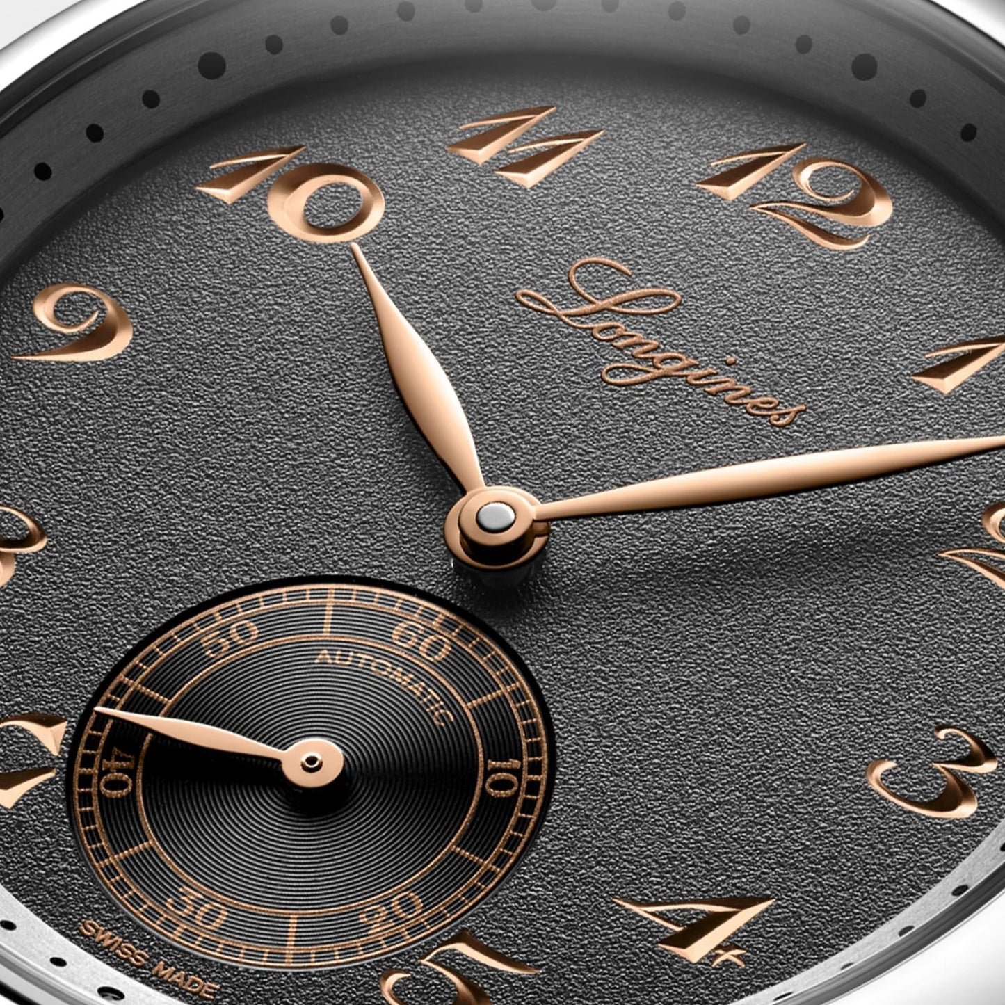 Longines Uhr Master Collection 38mm anthrazit Automatik Stahl L2.843.4.63.2