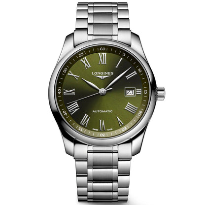 Longines Uhr Master Collection 40mm grün Automatik Stahl L2.793.4.09.6