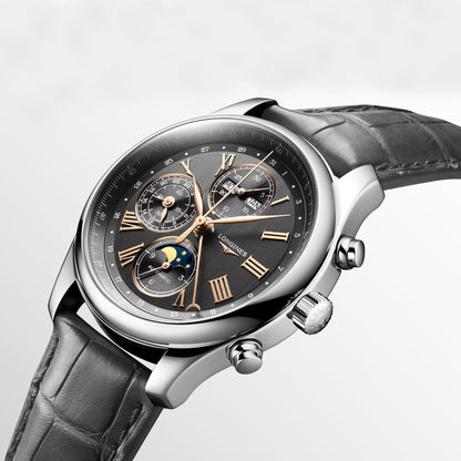 Longines Master Collection 42mm Anthrazit Automatikuhr Edelstahl L2.773.4.61.2
