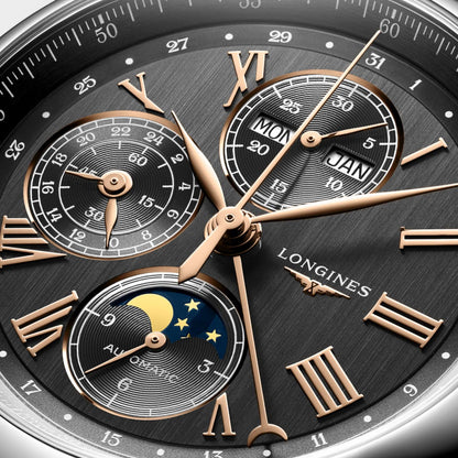 Longines Master Collection 42mm Anthrazit Automatikuhr Edelstahl L2.773.4.61.2