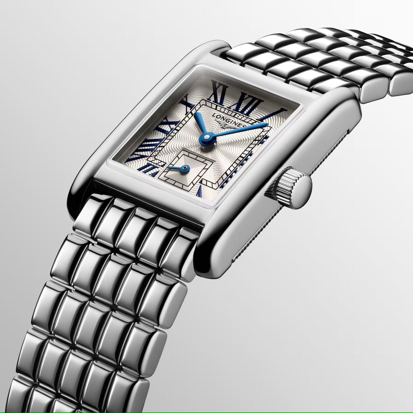 Longines Mini Dolcevita Armbanduhr 21,5x29mm silber Quarz Stahl L5.200.4.71.6