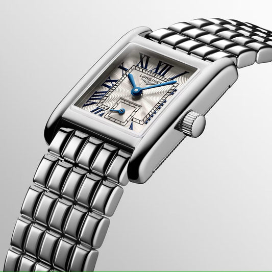 Longines Mini Dolcevita Armbanduhr 21,5x29mm silber Quarz Stahl L5.200.4.71.6