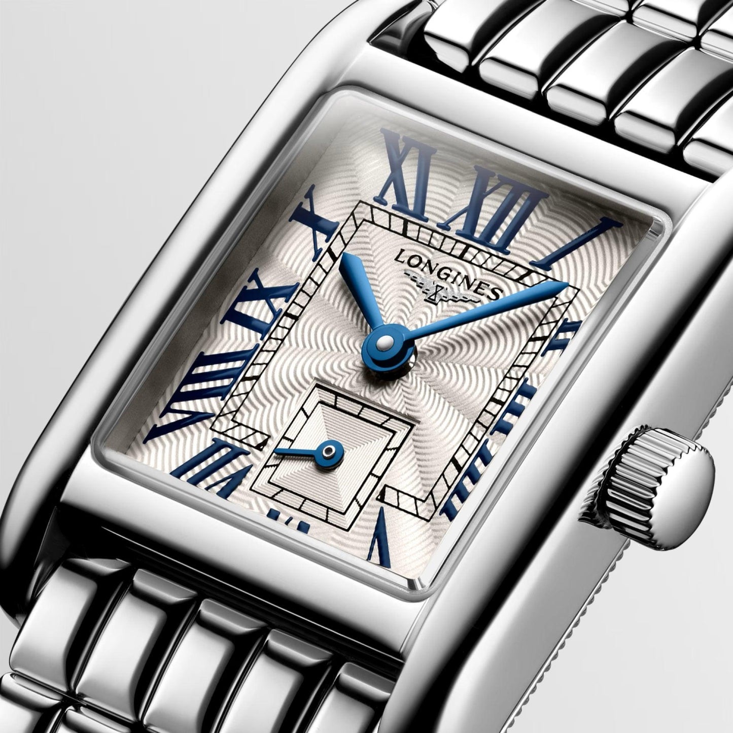 Longines Mini Dolcevita Armbanduhr 21,5x29mm silber Quarz Stahl L5.200.4.71.6
