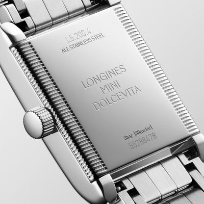Longines Mini Dolcevita Armbanduhr 21,5x29mm silber Quarz Stahl L5.200.4.71.6