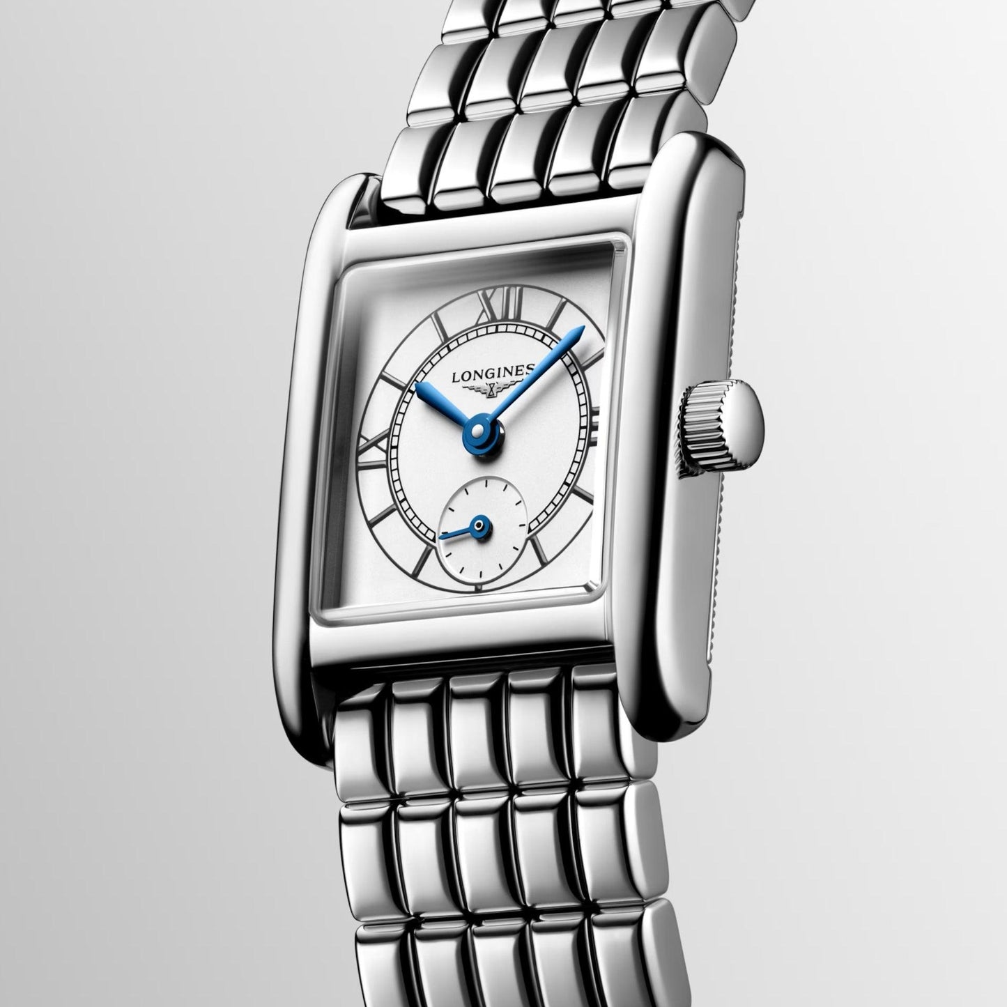 Longines Uhr Mini Dolcevita 21,5x29mm Silber Quarz Stahl L5.200.4.75.6