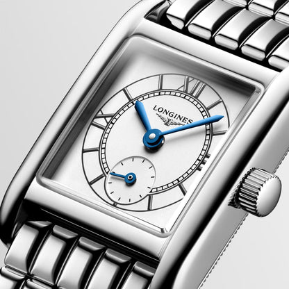Longines Uhr Mini Dolcevita 21,5x29mm Silber Quarz Stahl L5.200.4.75.6
