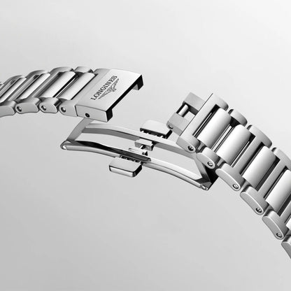 Longines Uhr New Conquest 42mm silber Automatik Stahl L3.835.4.72.6