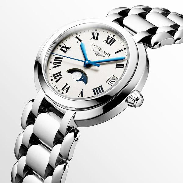 Longines Armbanduhr Primaluna 34mm Silber Quarz Stahl L8.116.4.71.6