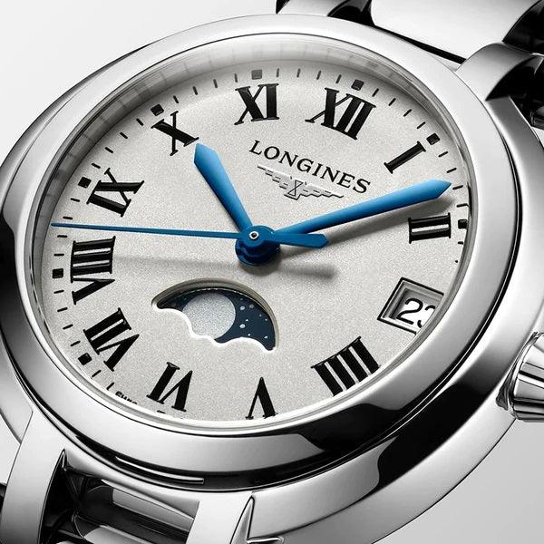 Longines Armbanduhr Primaluna 34mm Silber Quarz Stahl L8.116.4.71.6