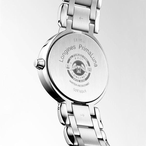 Longines Armbanduhr Primaluna 34mm Silber Quarz Stahl L8.116.4.71.6