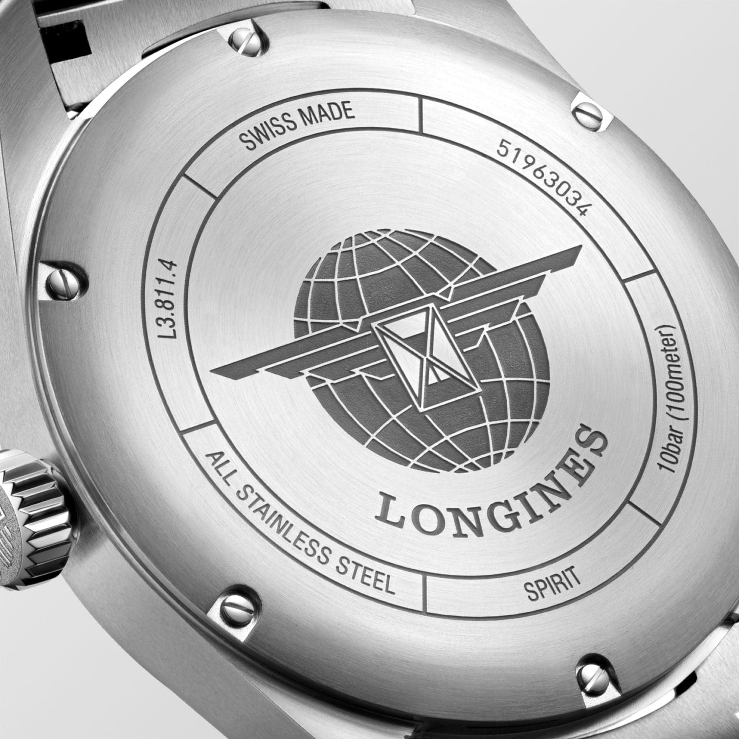 Longines Uhr Spirit 42mm Blau Automatik Stahl L3.811.4.93.6