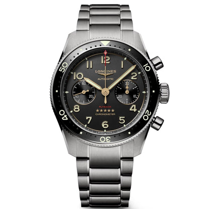 Longines Spirit Flyback Automatikuhr 42mm Anthrazit Titan L3.821.1.53.6