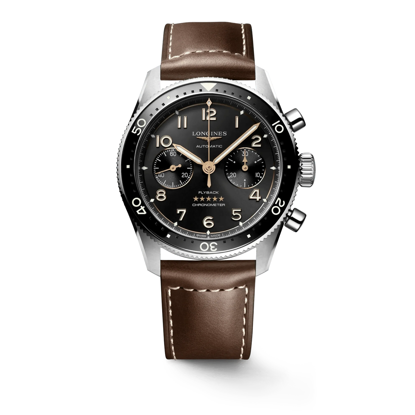 Longines Spirit Flyback Automatikuhr 42mm Stahl L3.821.4.53.2