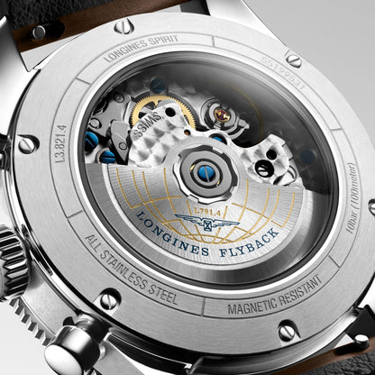 Longines Spirit Flyback Automatikuhr 42mm Stahl L3.821.4.53.2