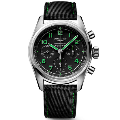 Longines Uhr Spirit Pioneer Edition 42mm schwarz Automatik Titan L3.829.1.53.2