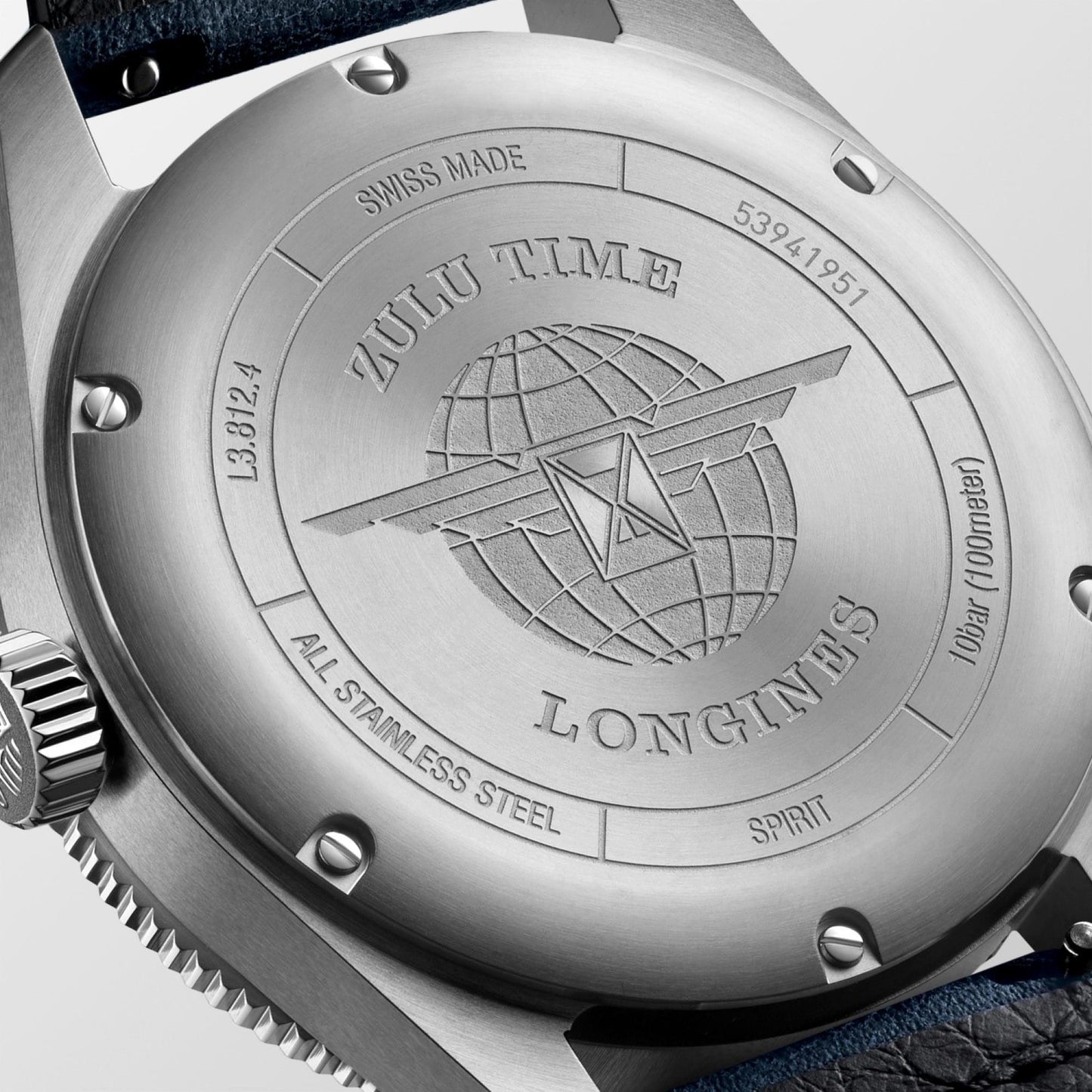 Longines Uhr Spirit Zulu Time 42mm blau automatisch Stahl L3.812.4.93.2