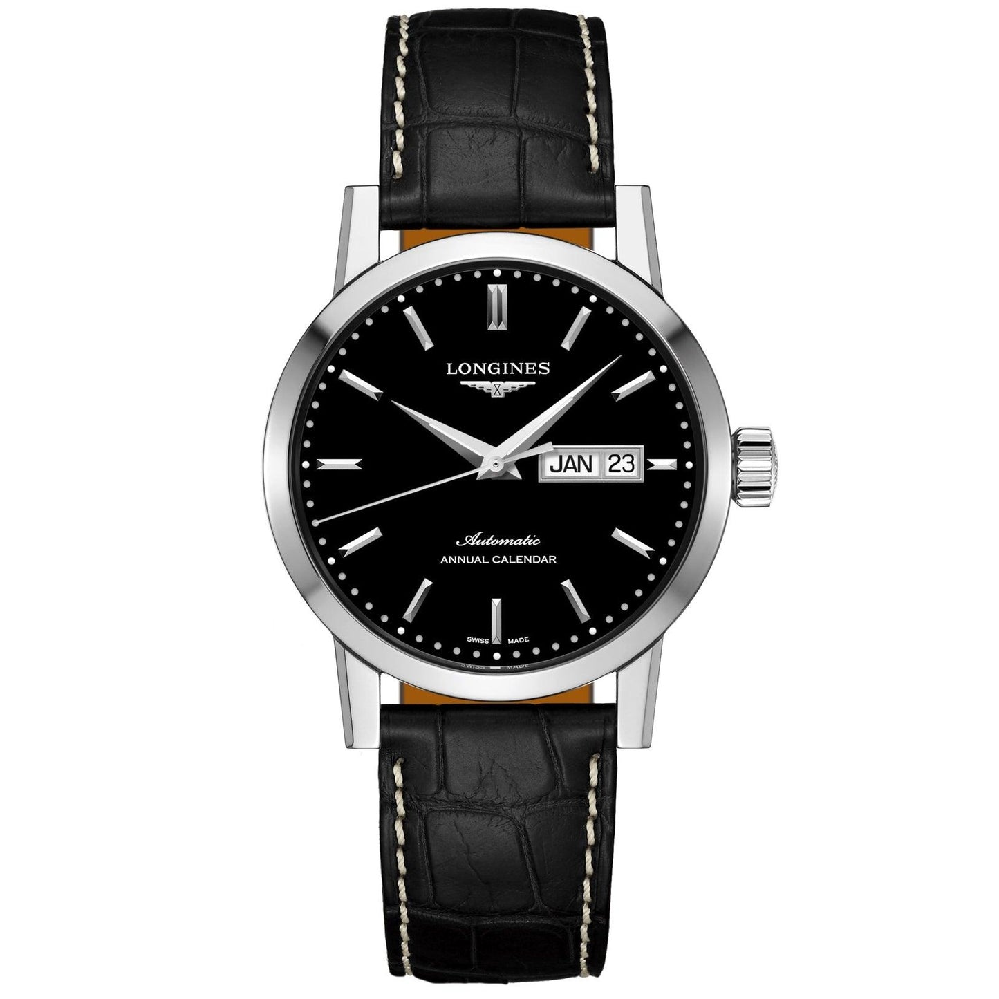Longines Uhr The Longines 1832 40mm schwarz automatisch Stahl L4.827.4.52.0