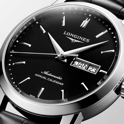 Longines Uhr The Longines 1832 40mm schwarz automatisch Stahl L4.827.4.52.0
