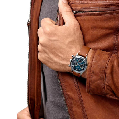Longines Uhr The Longines Avigation BigEye 41mm Petroleum Automatik-Chronograph Titan L2.816.1.93.2